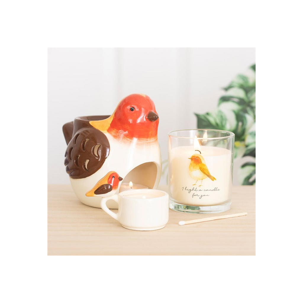 Robin Shaped Oil Burner and Wax Warmer