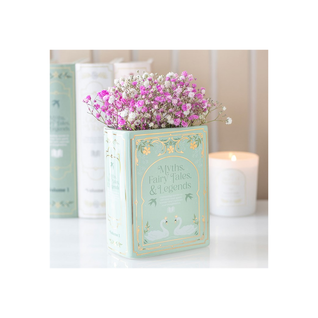 Green Book Shaped Vase