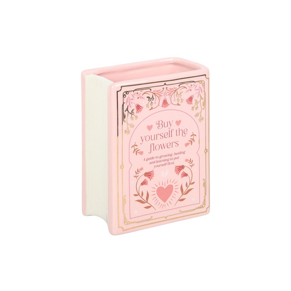 Pink Book Shaped Vase